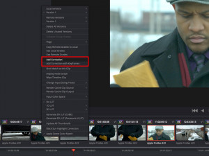 copying a grade in davinci resolve