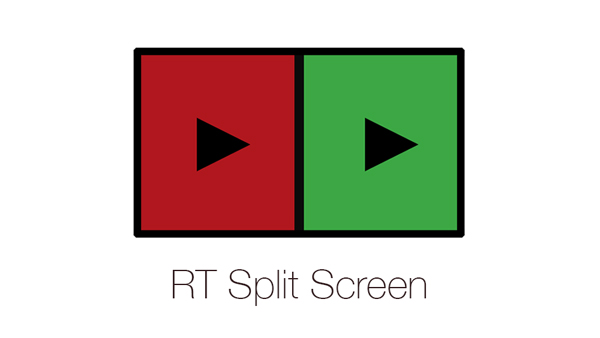 split screen title ripple
