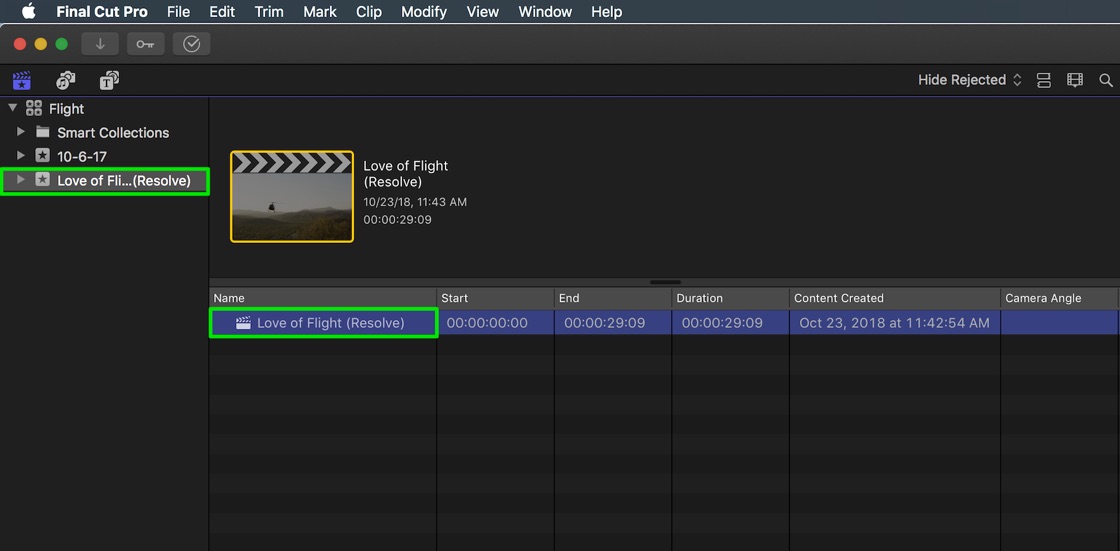 FCPX View