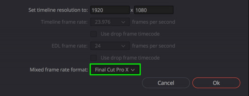 Mixed Frame Rate