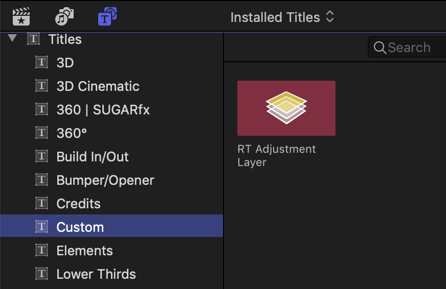 adjustment layer final cut pro x