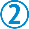 2 blue circle