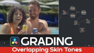 Mark demonstrating skin tone color grading in DaVinci Resolve 20