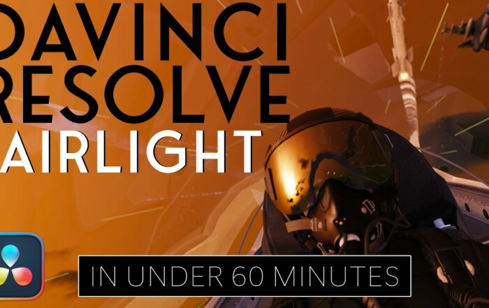 DaVinci Resolve Fairlight page audio editing interface