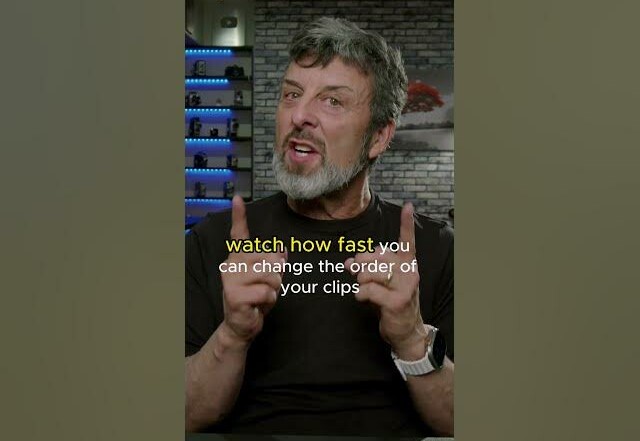 Swapping and shuffling clip order on a DaVinci Resolve timeline